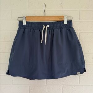 Source Unknown Blue and White Mini Skorts for Casual Wear